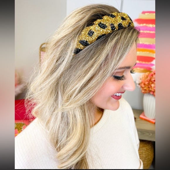 Headbands of Hope Black & Gold Headband! - Picture 1 of 1